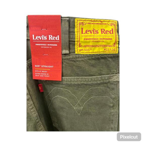 Levi's Red 505 Straight - Picture 1 of 5